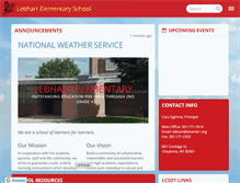 Tablet Screenshot of lebhart.laramie1.org
